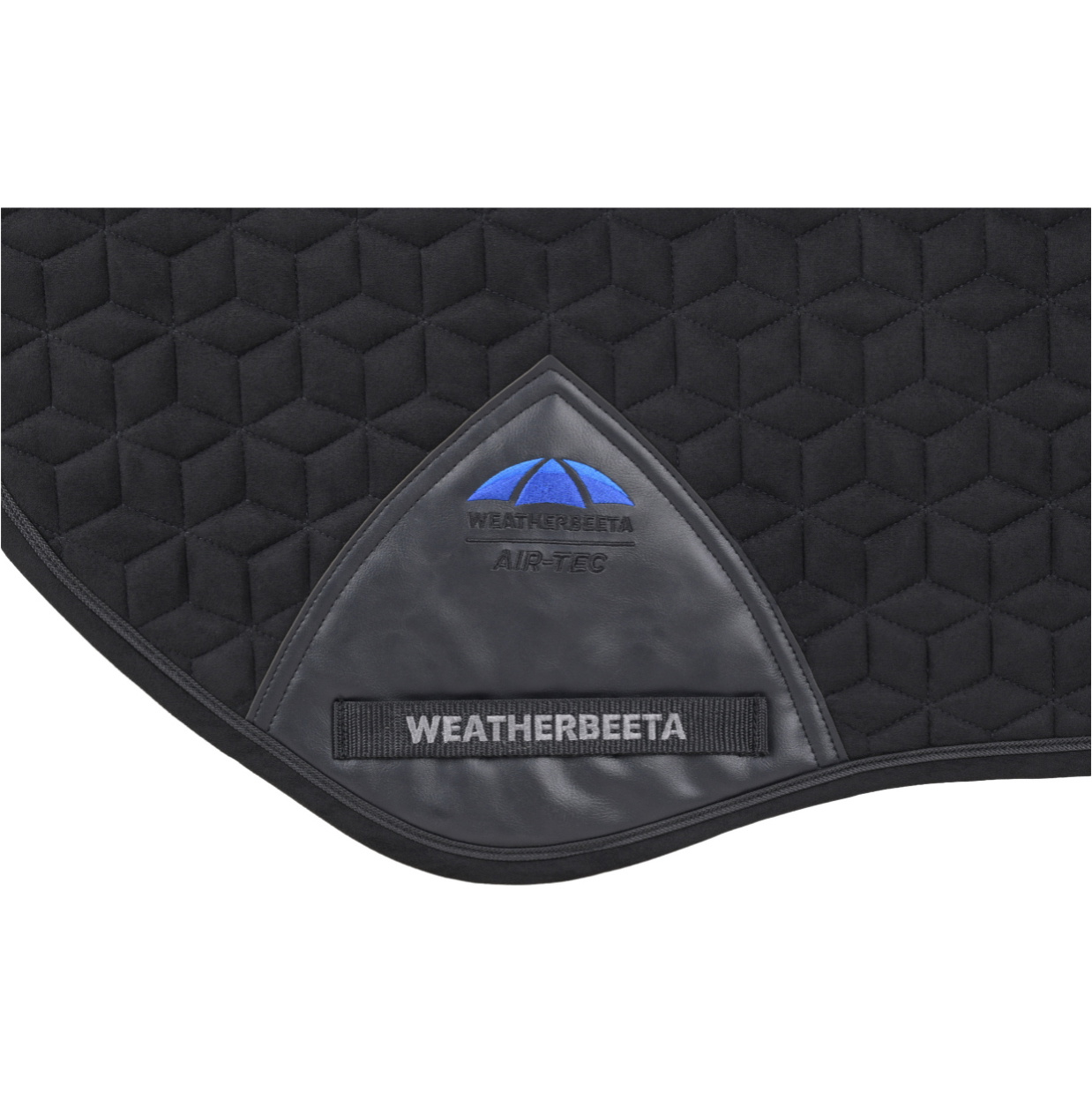 2026 WeatherBeeta Suede Elite Air-Tec Jump Shaped Saddle Pad 1030347 - Black